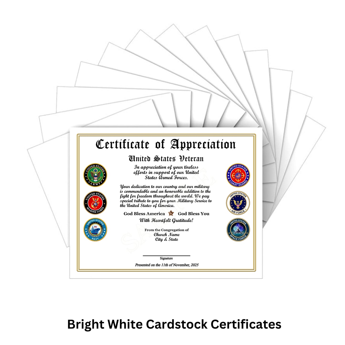 Veteran Certificates of Service