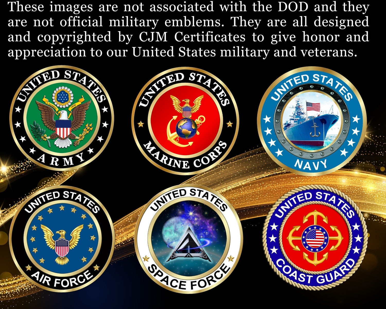 New United States Military Emblems