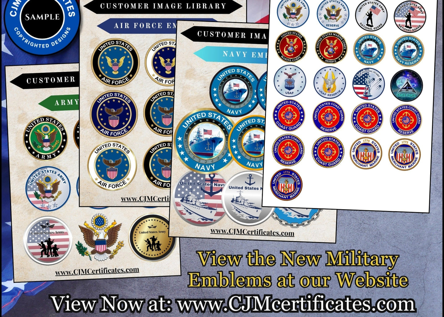 US Military Spouse Memorial Certificate