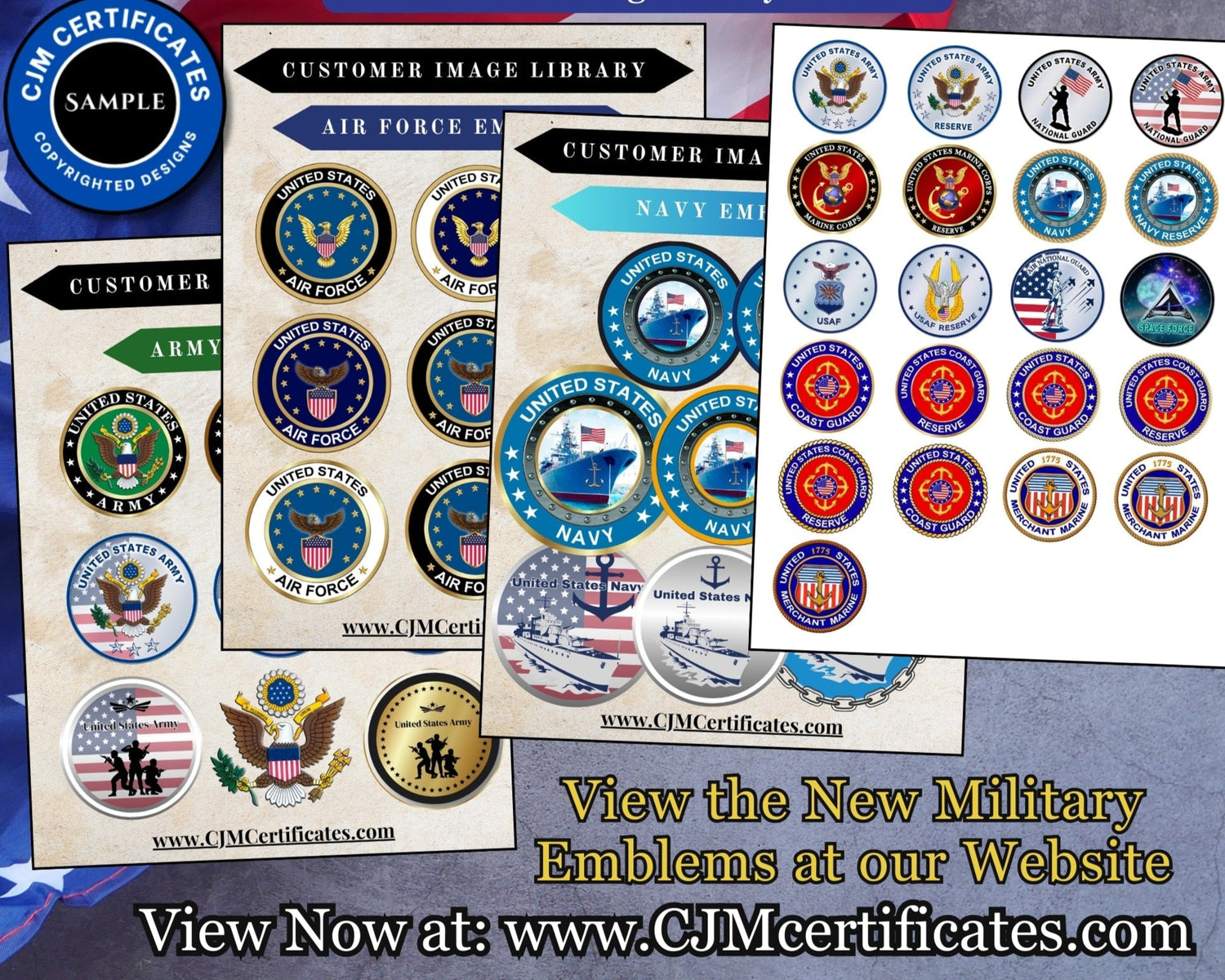 New US Military Emblems