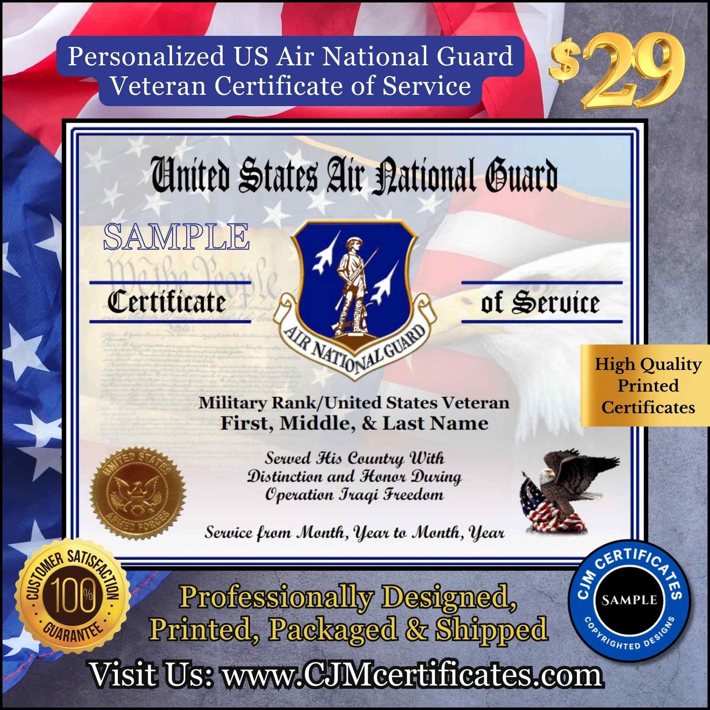 Veteran Certificates of Service