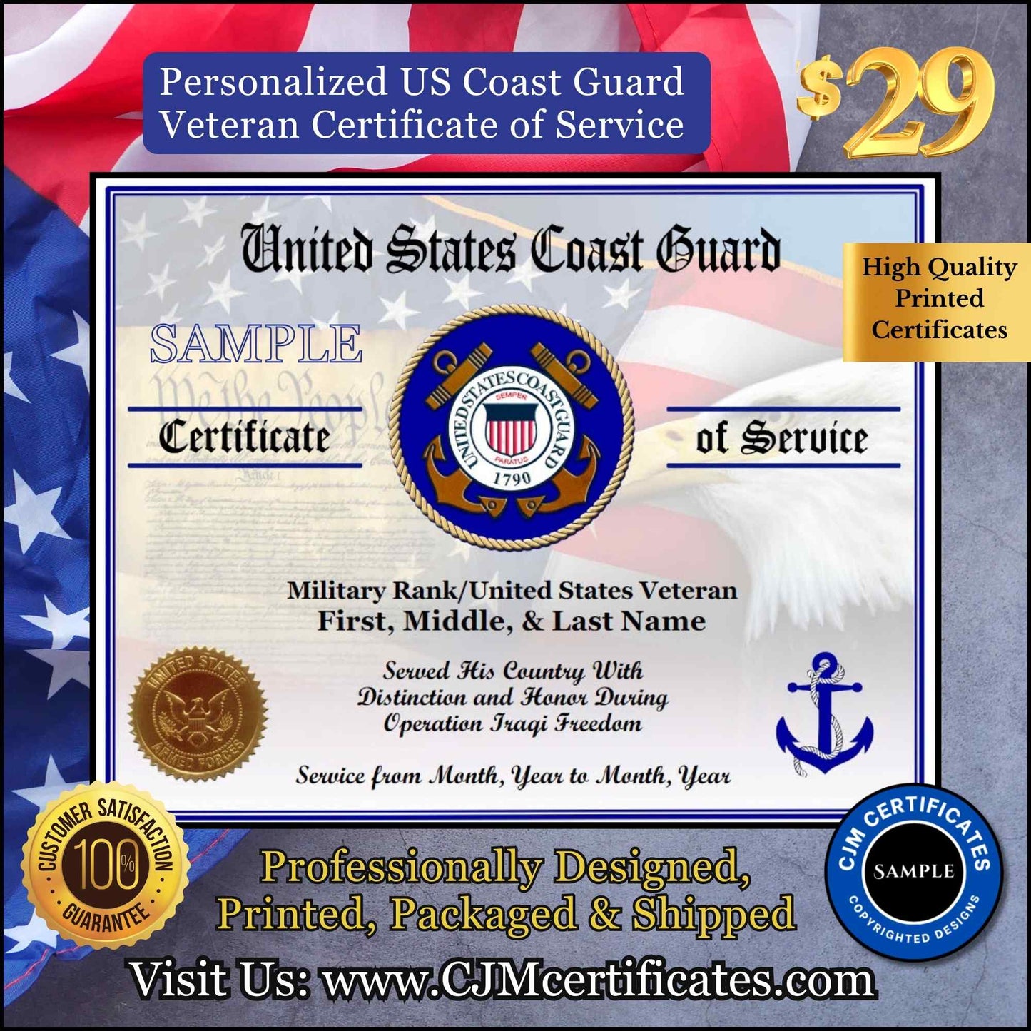 Veteran Certificates of Service