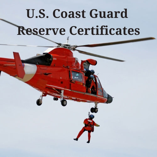 U.S. Coast Guard Reserve Certificates