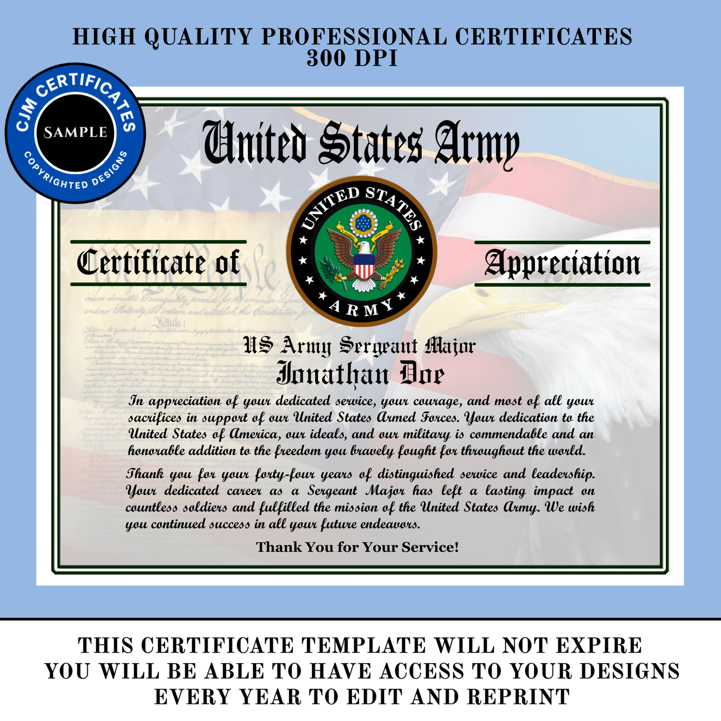 D5 US Army Retirement Certificate: Edit & Download