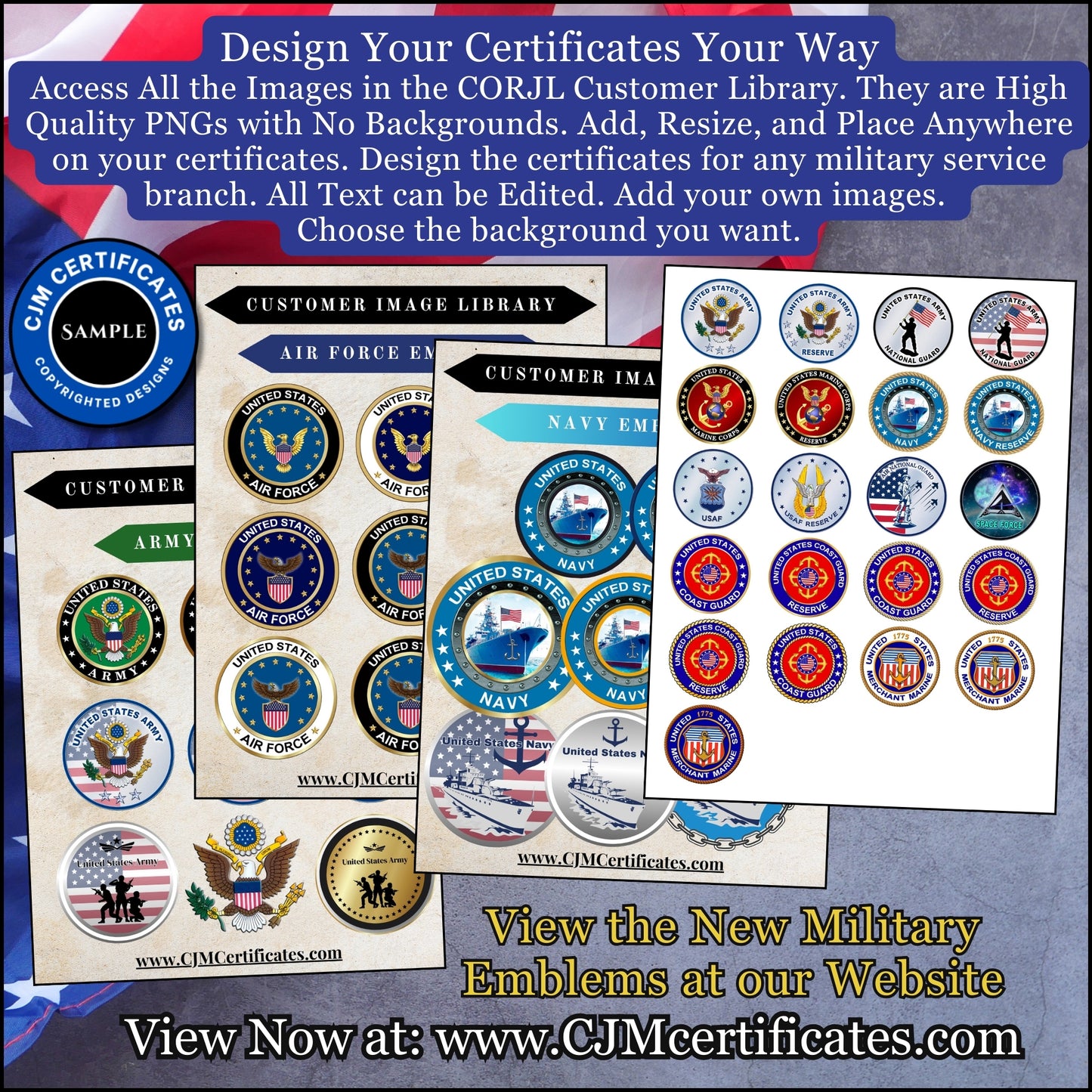 Veteran Memorial Certificates-10 Pack
