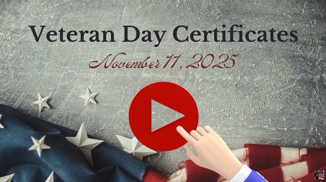 Load video: Veterans Day Certificates