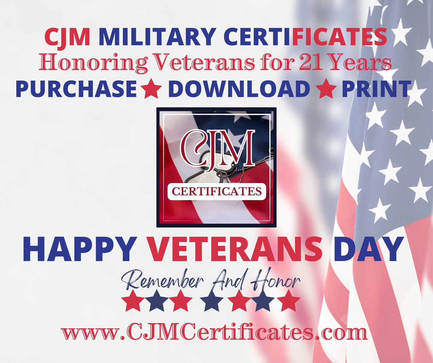 100+ Veteran Certificates of Appreciation: Veterans Day, All Branches, Unlimited Names, Self-Design (PDF/JPG) 147
